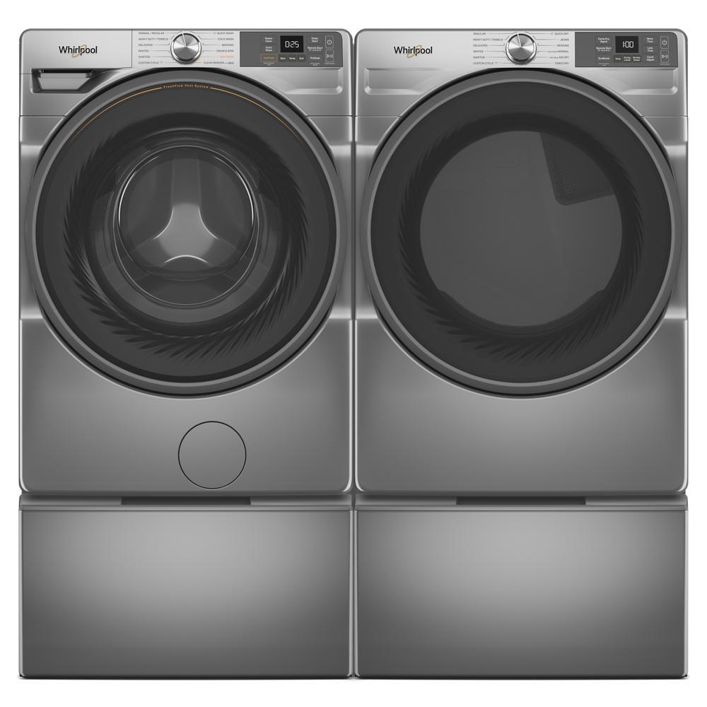 WHIRLPOOL WED5720RR 7.4 cu. ft. Smart Front Load ENERGY STAR® Electric Dryer with Wrinkle Shield™ Option Silver