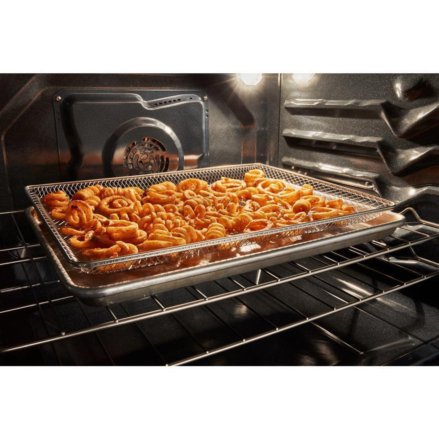 WHIRLPOOL 30-inch Energy Star Electric Range with Air Cooking Technology, No Preheat Air Fry and Air Baking and Self Clean White - WFES5030RW