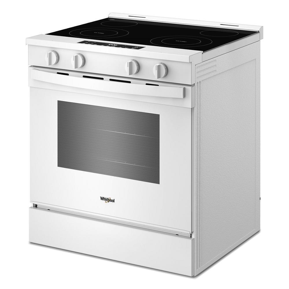 WHIRLPOOL WSES3130SW 30-inch Electric Range with No Preheat and Slow Cook Modes White