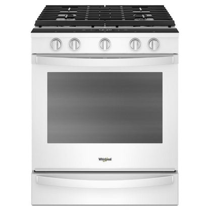 WHIRLPOOL 5.8 cu. ft. Smart Slide-in Gas Range with Air Fry, when Connected White - WEG750H0HW
