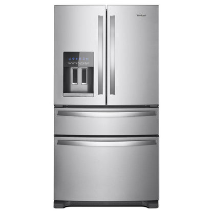 WHIRLPOOL 36-Inch Wide French Door Bottom Mount Refrigerator - 25 cu. ft. in Stainless Steel - WRMF3636RZ