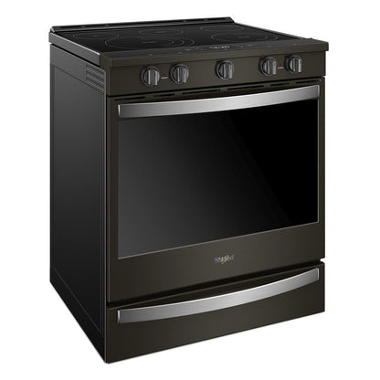 WHIRLPOOL 6.4 cu. ft. Smart Slide-in Electric Range with Air Fry, when Connected Black in Stainless Steel - WEE750H0HV