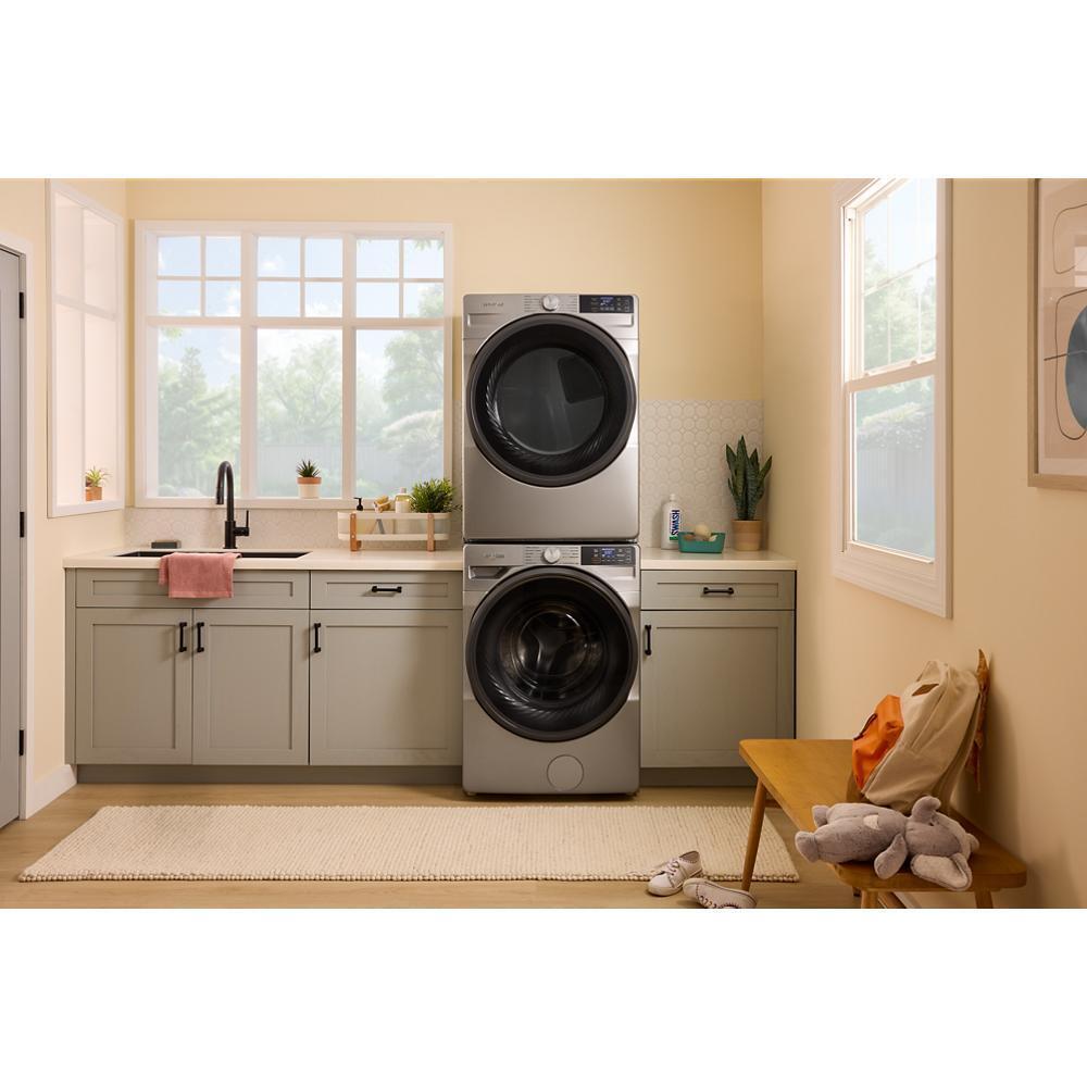 WHIRLPOOL WED5720RR 7.4 cu. ft. Smart Front Load ENERGY STAR® Electric Dryer with Wrinkle Shield™ Option Silver