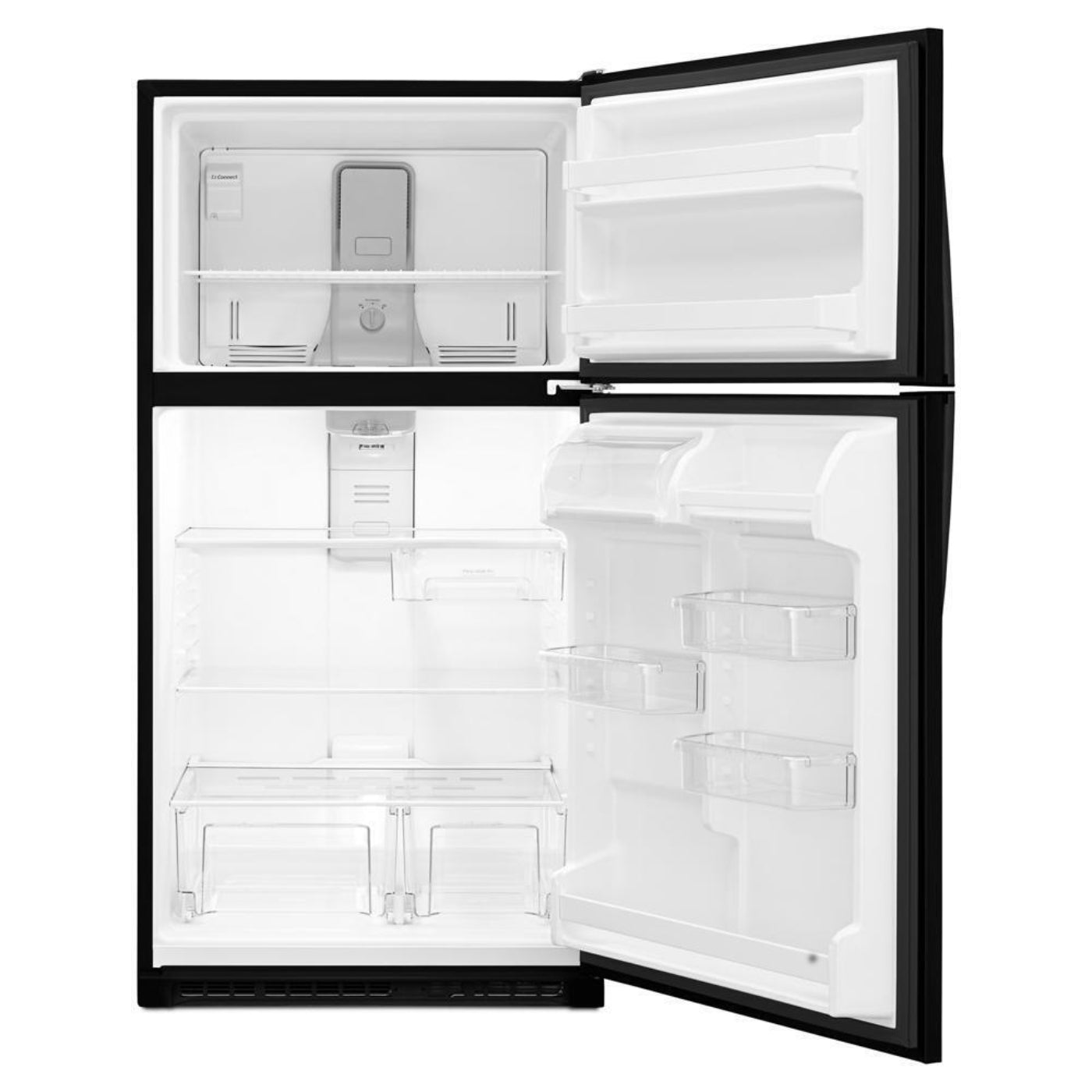WHIRLPOOL 33-inch Wide Top Freezer Refrigerator - 20 cu. ft. Black - WRT311FZDB