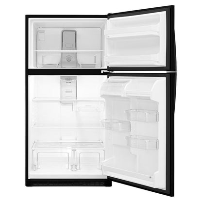 WHIRLPOOL 33-inch Wide Top Freezer Refrigerator - 20 cu. ft. Black - WRT311FZDB