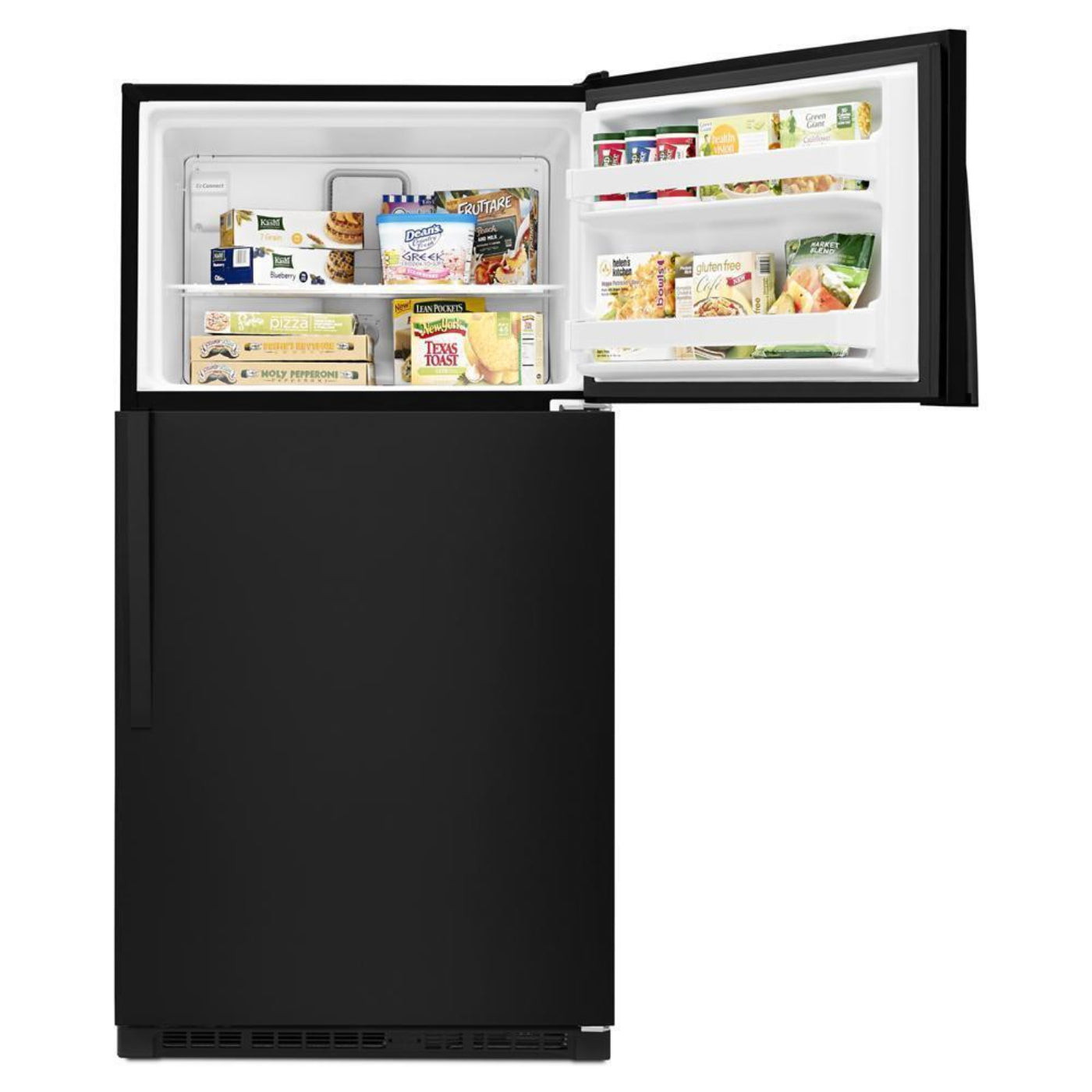 WHIRLPOOL 33-inch Wide Top Freezer Refrigerator - 20 cu. ft. Black - WRT311FZDB