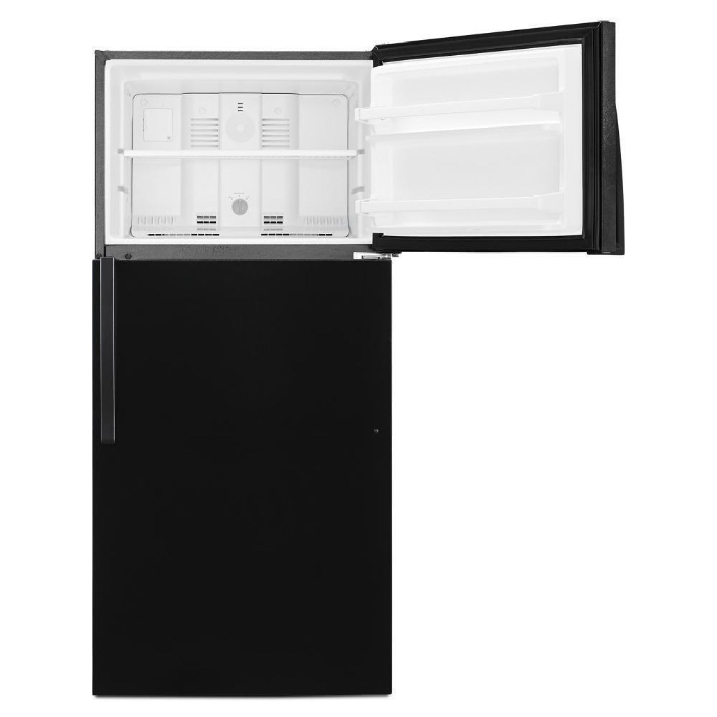 WHIRLPOOL 28-inch Wide Top Freezer Refrigerator - 14 Cu. Ft. Black - WRT104TFDB