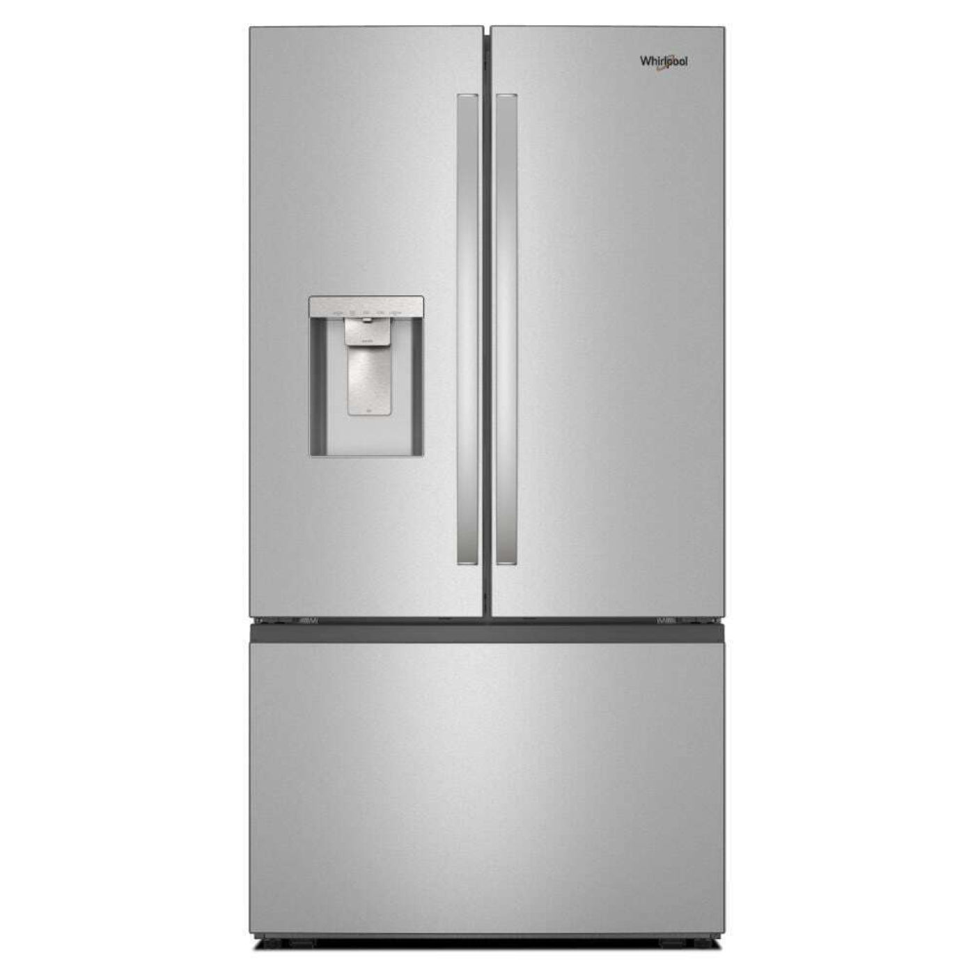 WHIRLPOOL 36-Inch French Door Refrigerator with In-Door Water and Ice Maker - 30 cu. ft. Stainless - WRFF3536SZ