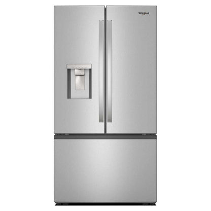 WHIRLPOOL 36-Inch French Door Refrigerator with In-Door Water and Ice Maker - 30 cu. ft. Stainless - WRFF3536SZ
