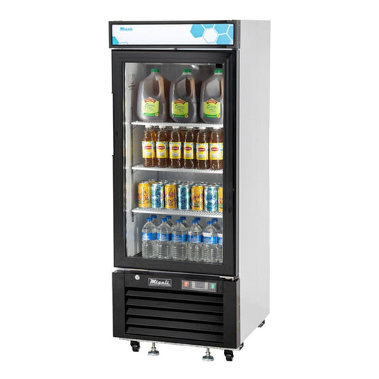 Migali C-10RM-HC 1-Glass Door Merchandiser Refrigerator 10 Cu Ft - C-10RM-HC