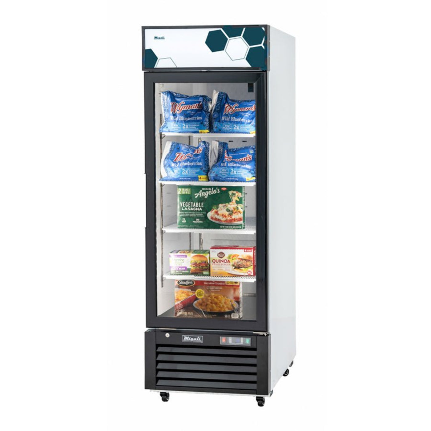 Migali C-23FM-HC 1-Glass Door Merchandiser Freezer 23 Cu Ft - C-23FM-HC