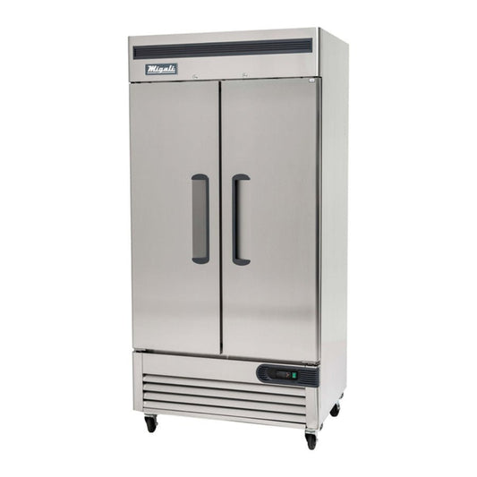 Migali C-2FB-35-HC 40” Reach-In Freezer Double Solid Door 35 Cu Ft - C-2FB-35-HC