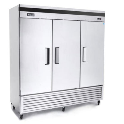 Migali C-3FB-HC 82" Triple Solid Door Reach-In Freezer 72 Cu Ft - C-3FB-HC