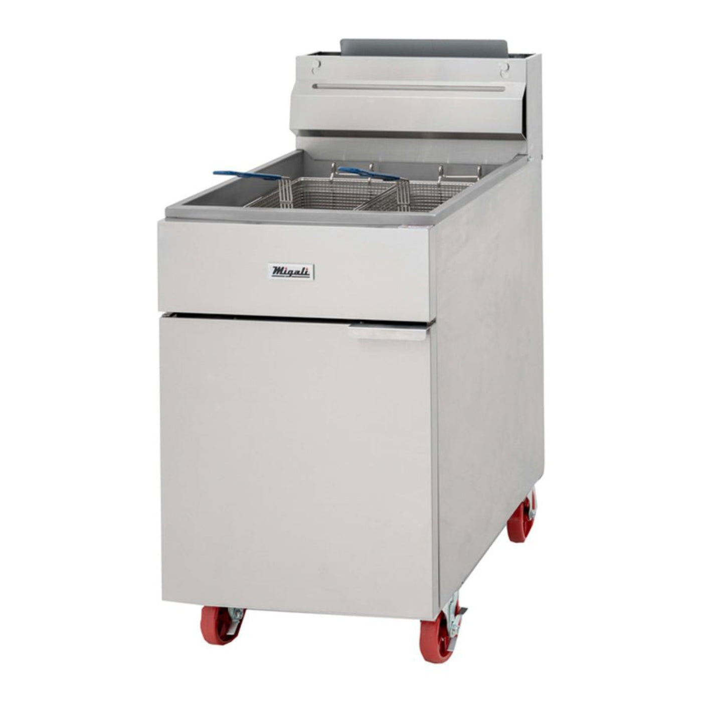 Migali C-F50-LP Liquid Propane 50 lb Floor model Fryer 120,000 BTU - C-F50-LP