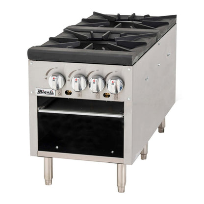 Migali C-SPS-2-18 Natural Gas Stock Pot Range 160,000 BTU - C-SPS-2-18