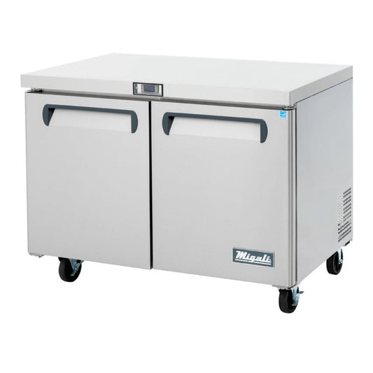 Migali C-U48F-HC 2- Door Undercounter Freezer – 12 Cu Ft - C-U48F-HC
