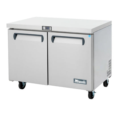 Migali C-U48F-HC 2- Door Undercounter Freezer – 12 Cu Ft - C-U48F-HC