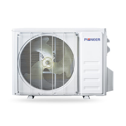 Pioneer Quantum Ultra 18,000 BTU 20.5 SEER2 230V Floor/Ceiling/Low-Wall Ductless Mini-Split Air Conditioner Inverter Heat Pump Full Set - UYT018GLSI24RL-10S