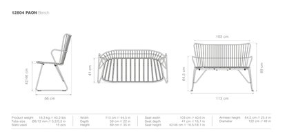 HOUE PAON Outdoor Bench - Procure Décor