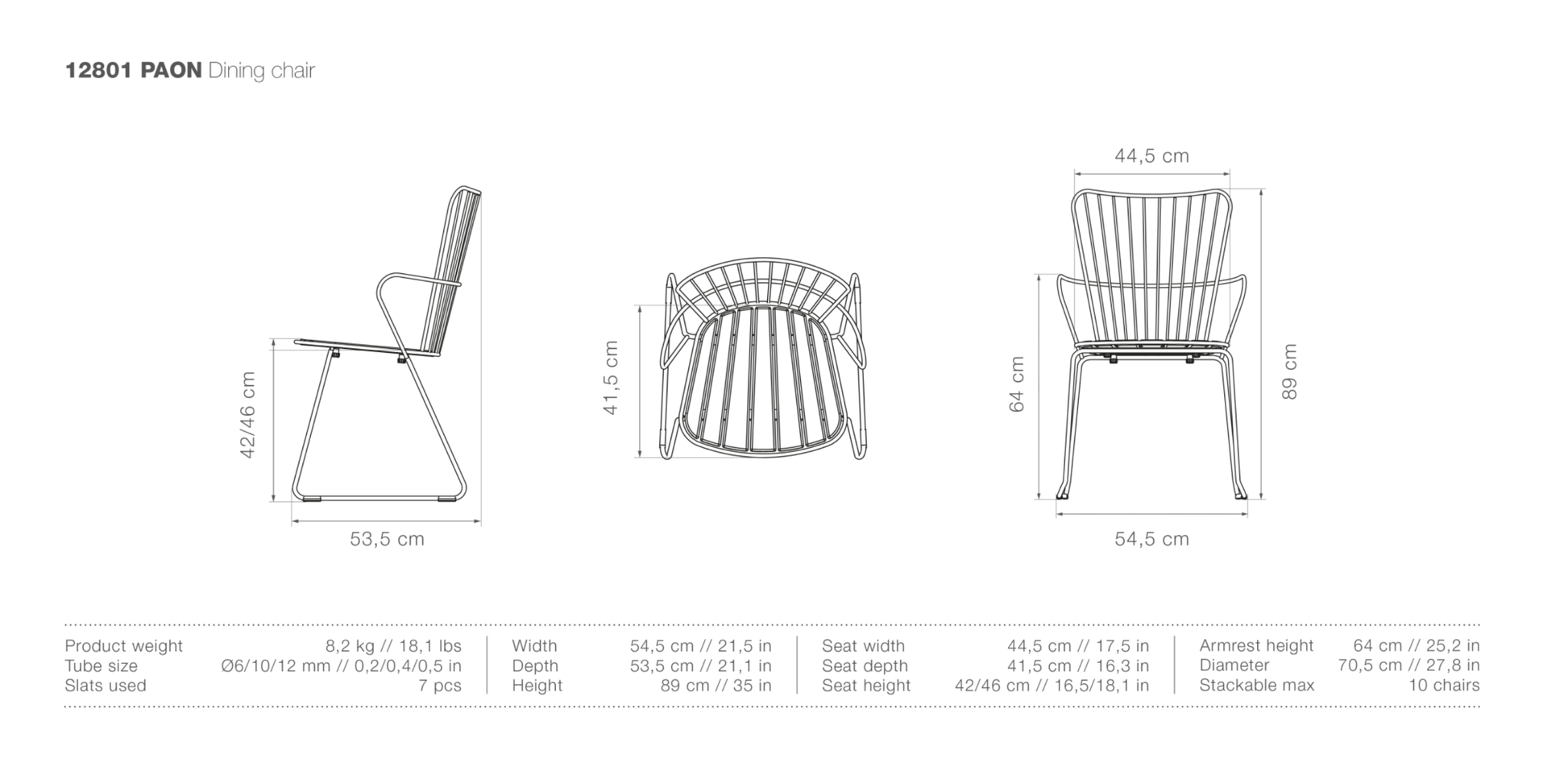 HOUE PAON Outdoor Dining Chair - Procure Décor