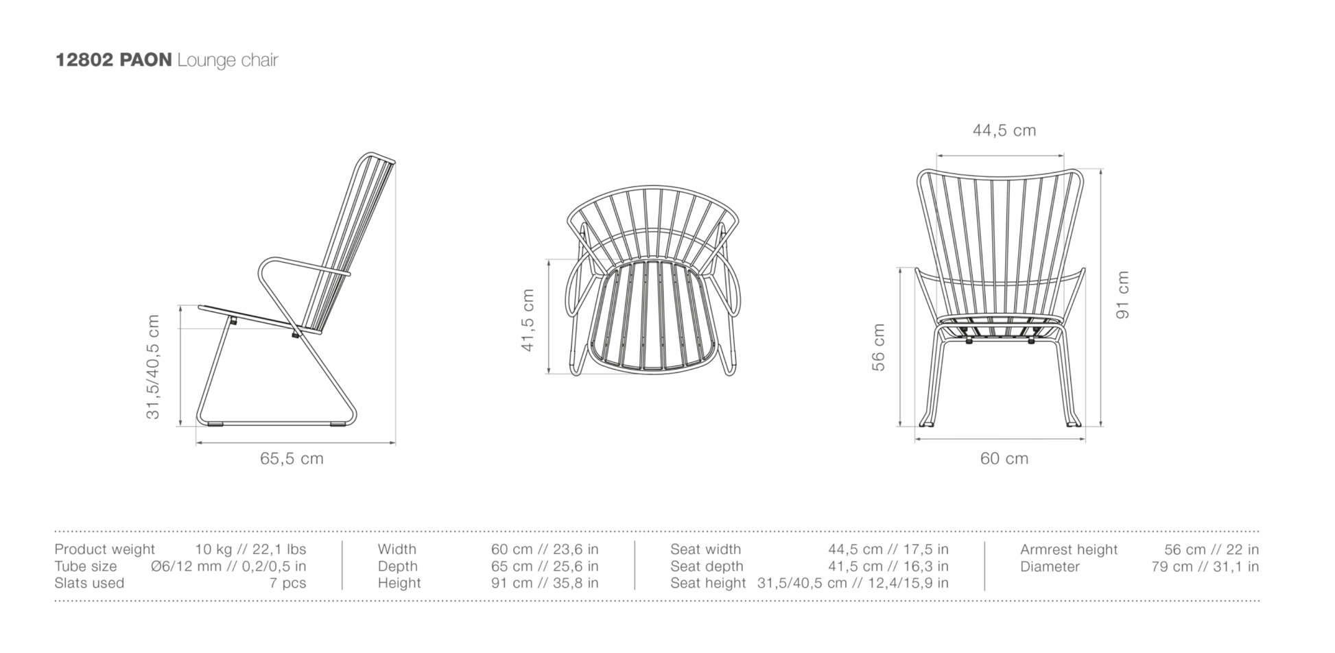 HOUE PAON Outdoor Lounge Chair - Procure Décor