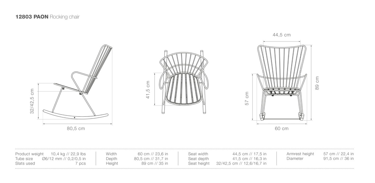 HOUE PAON Outdoor Rocking Chair - Procure Décor