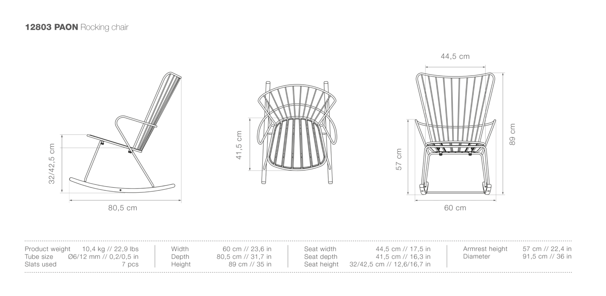HOUE PAON Outdoor Rocking Chair - Procure Décor
