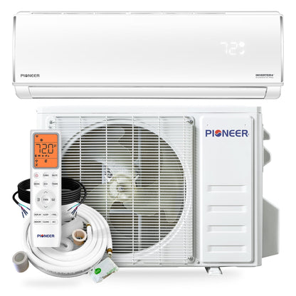 Pioneer Diamante Pro36,000 BTU 19 SEER2 230V High-Wall Ductless Mini-Split Air Conditioner Inverter Heat Pump with 16 Ft. Kit - WYT036GLSI20RL