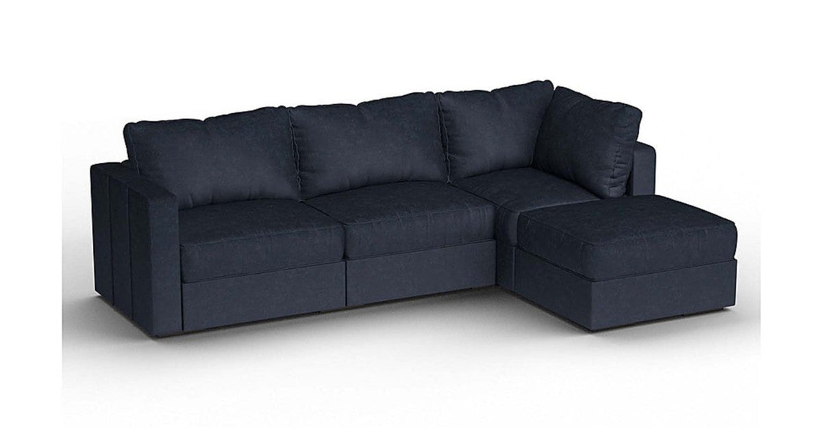 Lovesac – 4 Seats + 5 Sides Corded Velvet &amp; Standard Foam – Midnight Navy -1772614099278_887