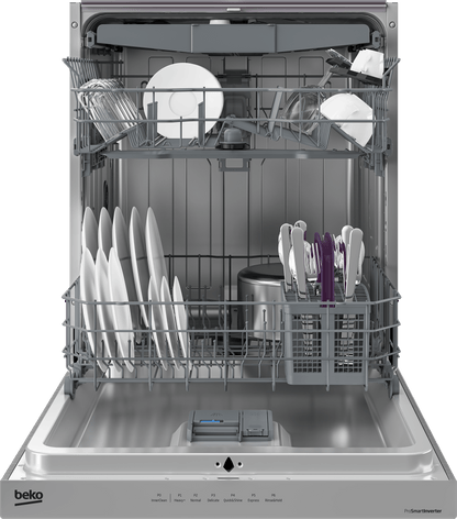 BEKO DUT36522X Tall Tub Dishwasher with (15 place settings, 45.0 in Stainless Steel
