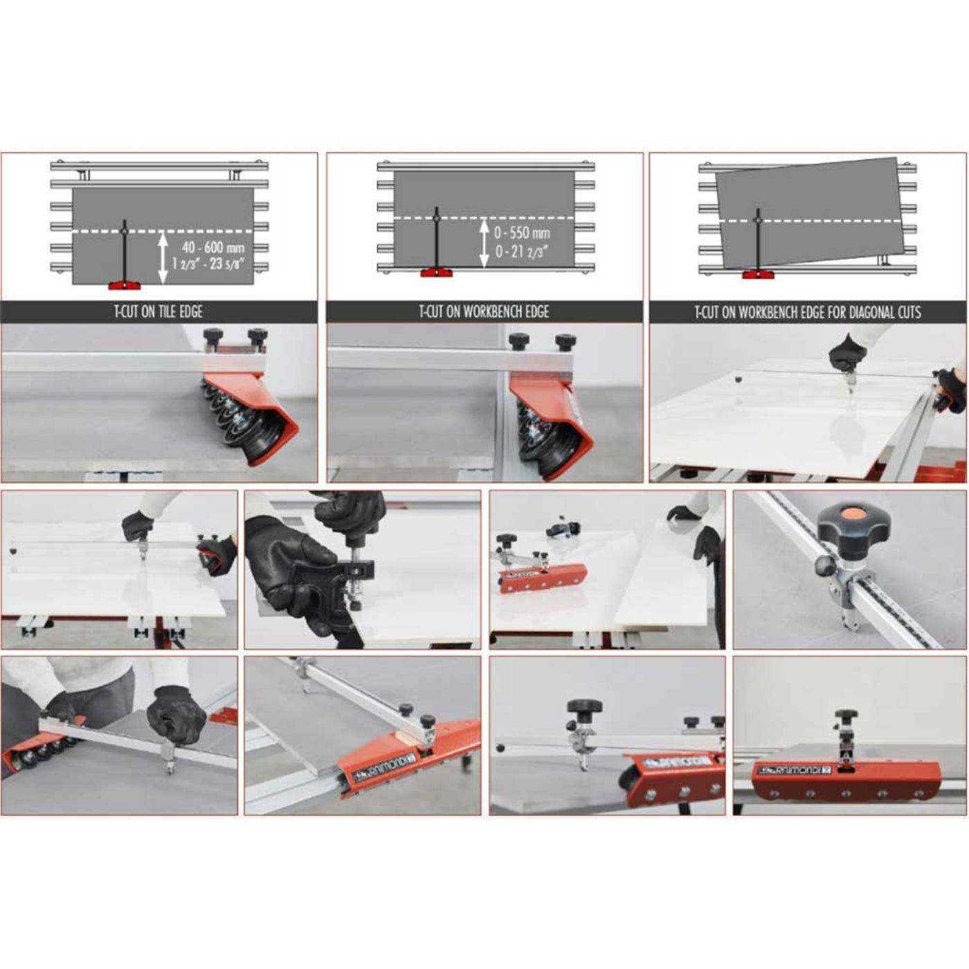 Raimondi T-CUT Large Format Tile Cutter - TCTCUT