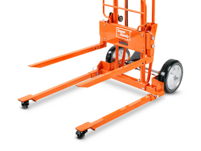 Super Handy GCAO028 Manual Stacker 330 lbs 40" Max Lift with a Flat Bed New Canada Only - GCAO028