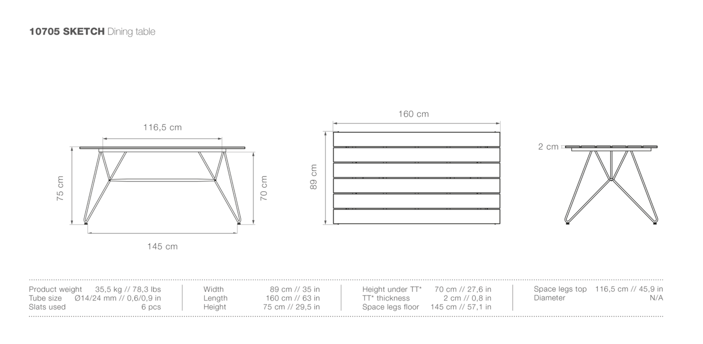 HOUE SKETCH Outdoor Dining Table - Procure Décor