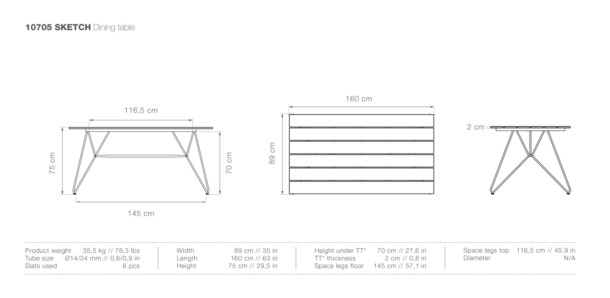 HOUE SKETCH Outdoor Dining Table - Procure Décor