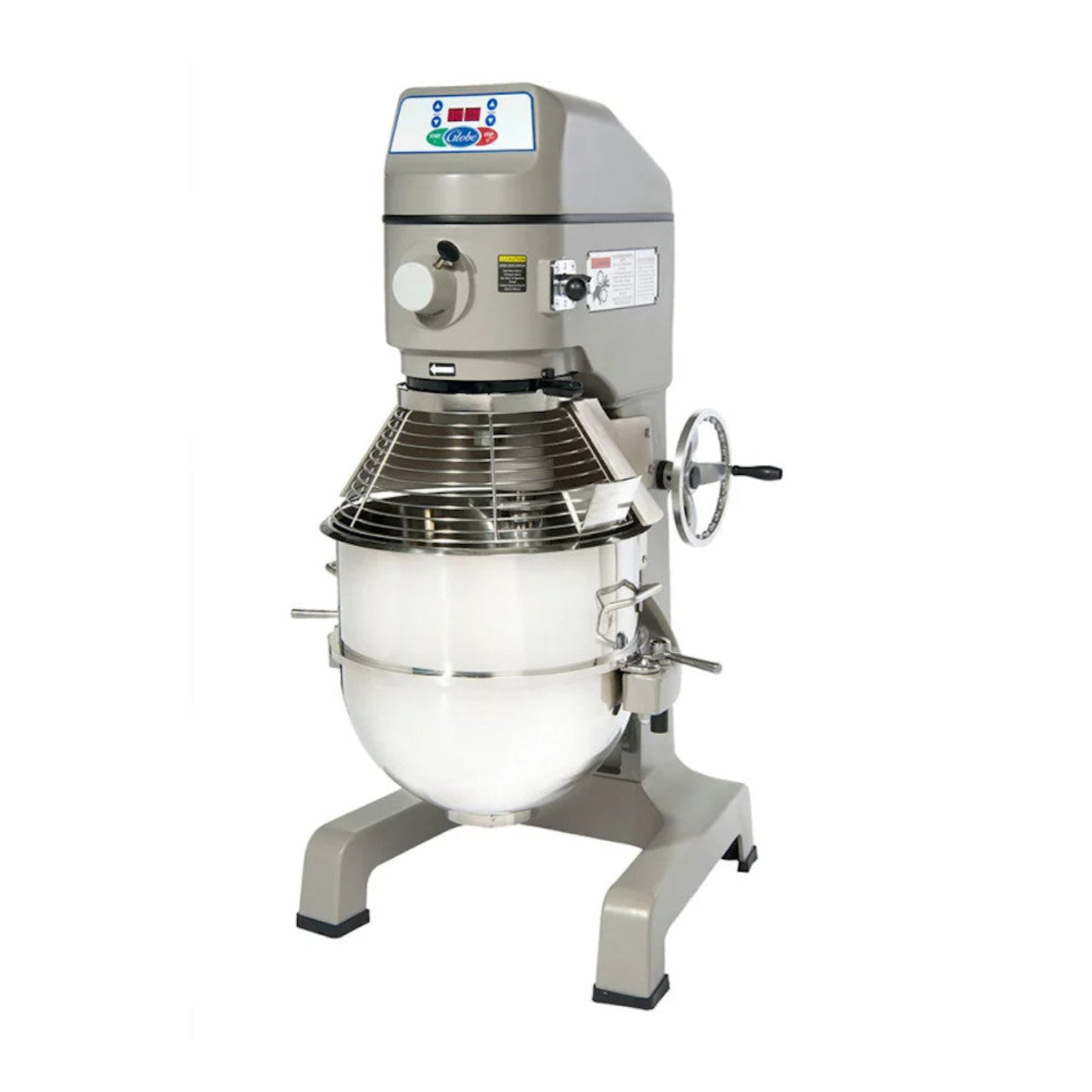 Globe Gear Driven 60 Qt. Commercial Planetary Floor Mixer - 3 HP - GLSP60