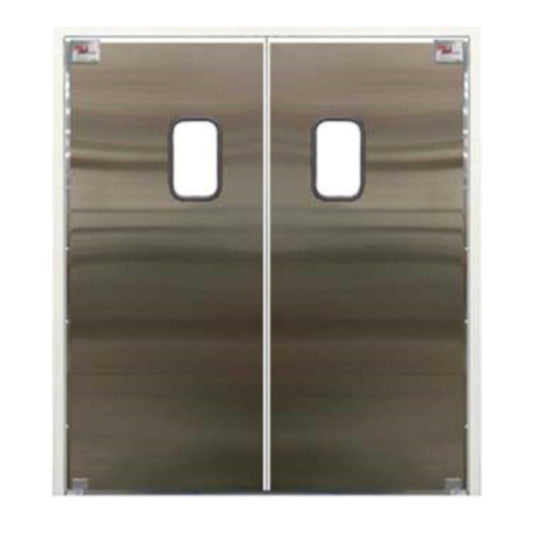 Curtron SPD-30-SS-DBL-8484 84" x 84" Service-Pro Series 30 Double Swing Door - CUSPD30SSDBL8484