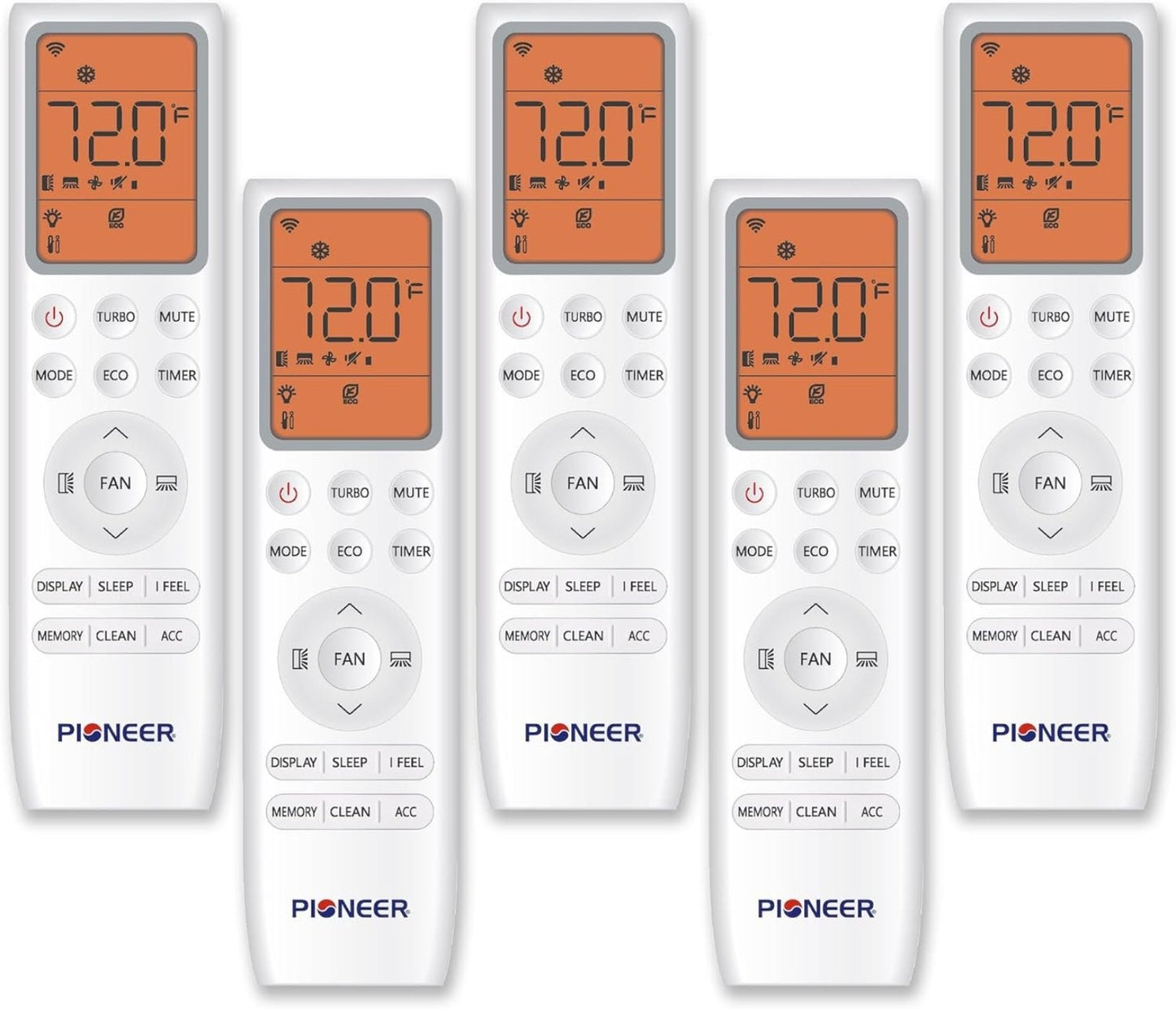 Pioneer Quint Split 45000 BTU 3.75-Ton Quantum Ultra Wi-Fi 22 SEER Energy-Star Multi (5) Zone Wall Mount Air Conditioner Heat Pump 230-Volt - WYT050GLSI24M5-9W-9W-9W-9W-9W