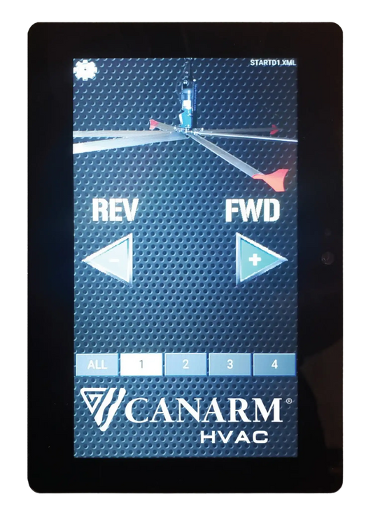 Canarm Touch ‘N’ Go 7” Digital Touch Screen Multi-Fan Controller New - TGPC-1047-01