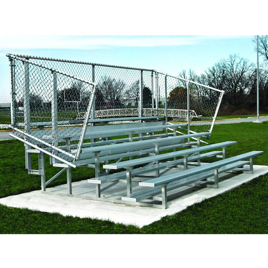 5 Row Deluxe or Preferred Standard Aluminum Bleacher