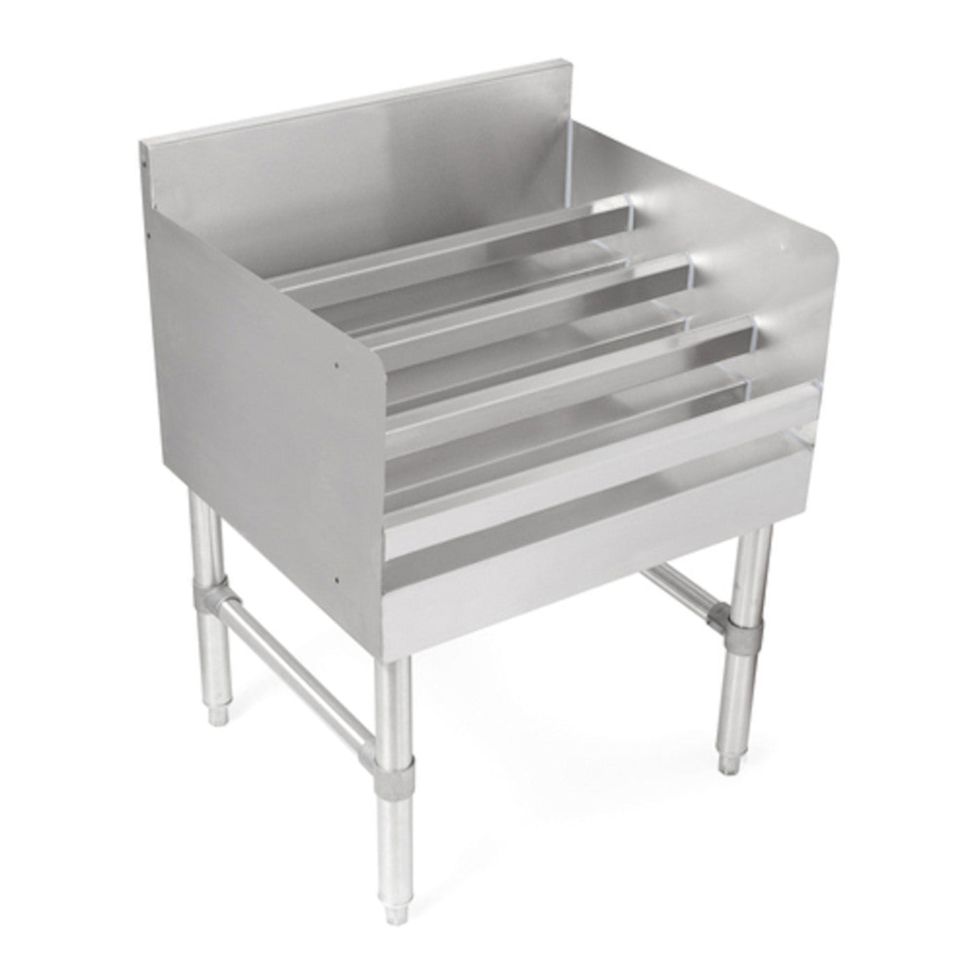 John Boos UBLD-2112 4-Step Underbar Liquor Bottle Display - JBUBLD2112