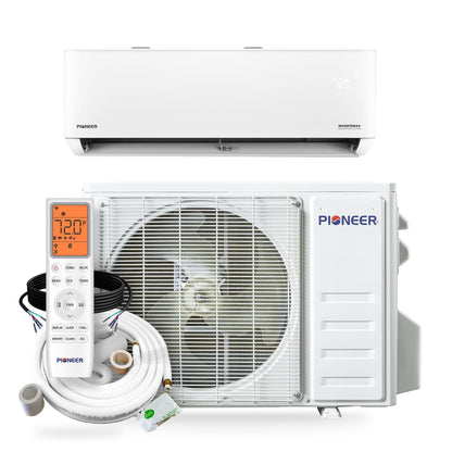 Pioneer Quantum Ultra 12,000 BTU 23 SEER2 115V High-Wall Ductless Energy-Star Mini-Split Air Conditioner Inverter Heat Pump Full Set - WYT012ALSI24RL-10S
