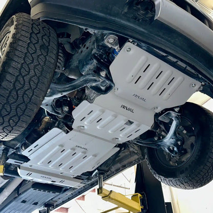RIVAL Aluminum Skid Plates: F-150 EcoBoost & V8 (2015+) - 2333.1855.2.6-KIT