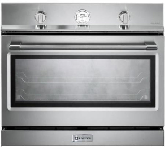 Verona - 30 Inch Built-In Single Gas Wall Oven with 3.5 cu ft Capacity - VEBIG30NSS