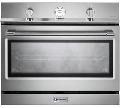 Verona - 30 Inch Built-In Single Gas Wall Oven with 3.5 cu ft Capacity - VEBIG30NSS
