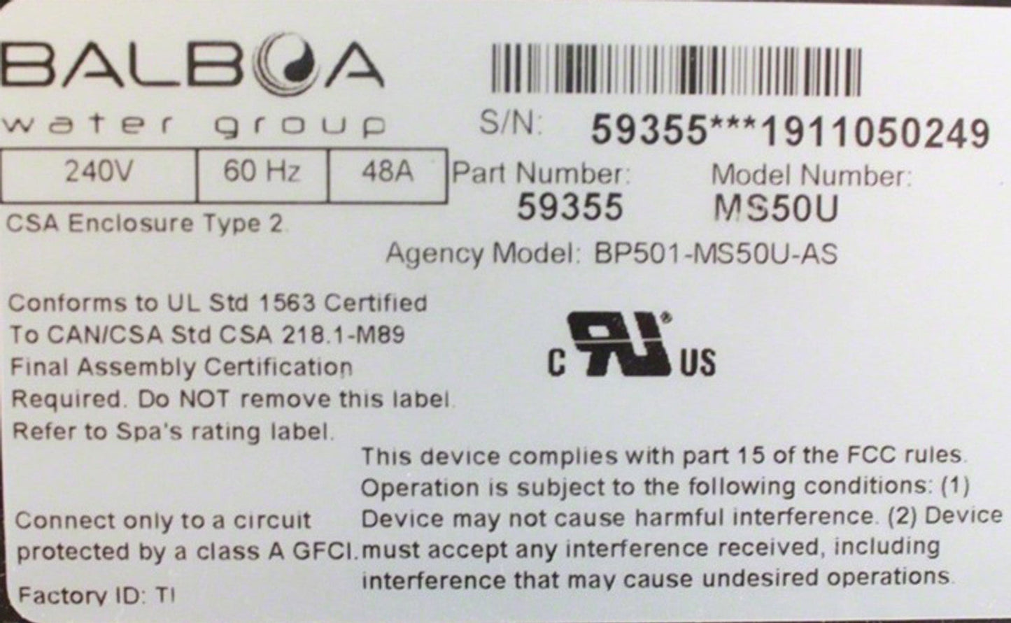 MASTER SPAS PACK, MS50U 825 3RD SENSOR - x300732