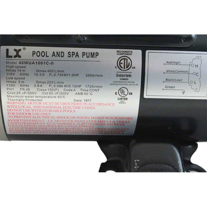 MASTER Pump, 10.8 Amp 2 Spd 120v - SPAS