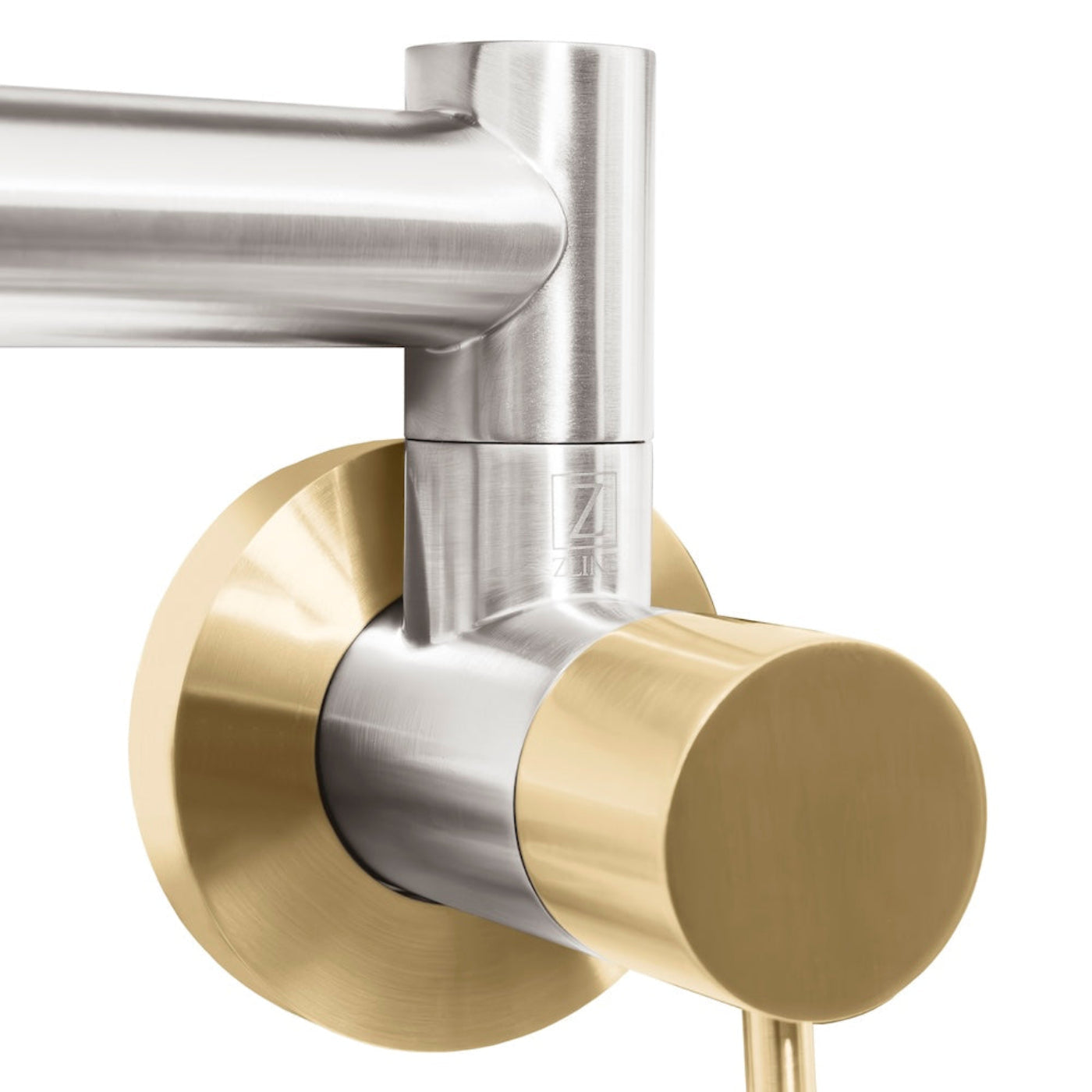 ZLINE Autograph Gemini Pot Filler in Brushed Nickel and Champagne Bronze,  - GEM-FPF-ZBNCB
