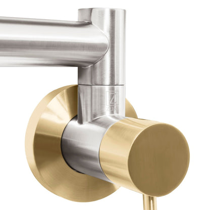 ZLINE Autograph Gemini Pot Filler in Brushed Nickel and Champagne Bronze,  - GEM-FPF-ZBNCB