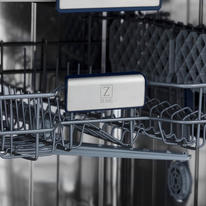 ZLINE 24 in. Top Control Tall Dishwasher is Custom Panel Ready with Champagne Bronze Handle,  - DWV-24-CB