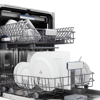 ZLINE 24 in. Top Control Tall Dishwasher is Custom Panel Ready with Champagne Bronze Handle,  - DWV-24-CB
